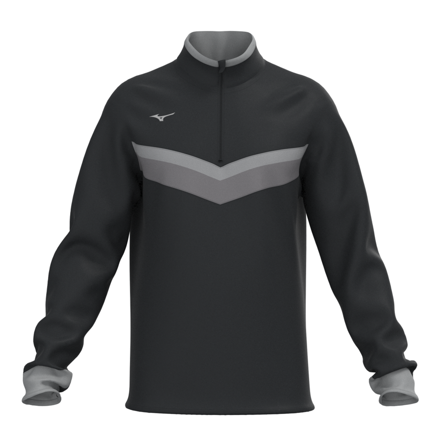 Mizuno Mizuno V Stripe 1/4Zip Black
